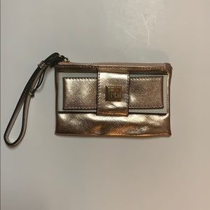 River Island Women’s Blush Metallic Mini ZIP Pouch